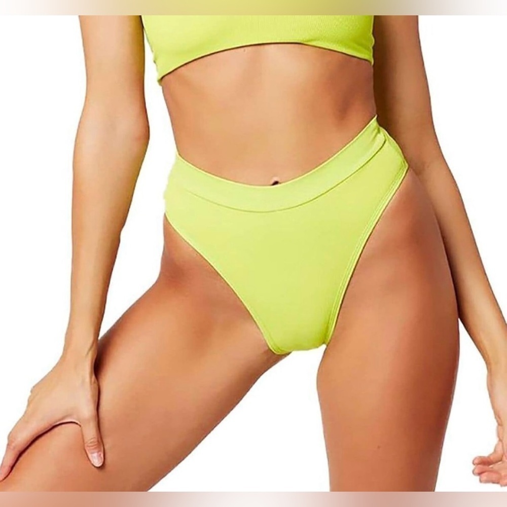 L*Space Ridin’ High Frenchi Bitsy Bottom in Acid Green